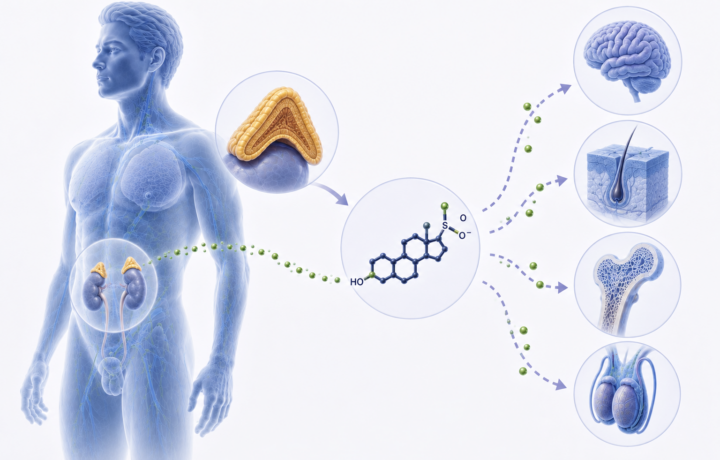DHEA-S je sulfátovaná forma dehydroepiandrosterónu – DHEA.