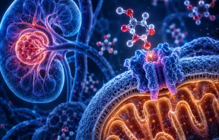 Fruktóza sa v podocytoch priamo viazala na mitochondriálny proteín TOM22